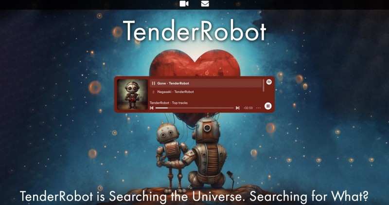 TenderRobot New Website (Music Project) 