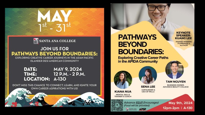 Keynote speech at Santa Ana College for AAPI Month 